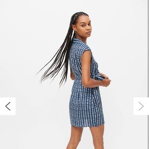 Urban outfitters sun silver mini wrap dress xs